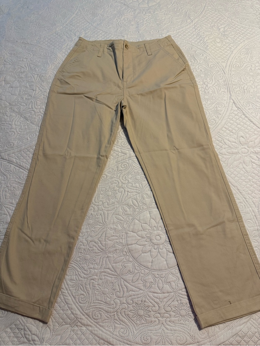 KanCan Women's Straight Leg Trousers - Beige